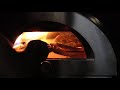 clementino gas oven cooking a pizza made with multigrain flour polselli