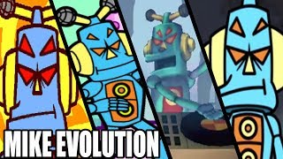 Evolution of Mike from WarioWare (2004 - 2018)