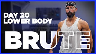 BRUTE Dumbbell Bodybuilding Program - DAY 20 (LOWER BODY WORKOUT)