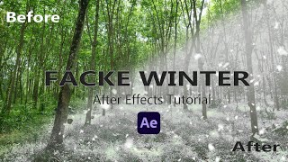 After Effects Tutorial - Fake Winter - Trapcode Particular