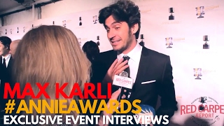 Max Karli #MyLifeasaZucchini interviewed at the 44th Annual Annie Awards #ANNIEAwards #AwardSeason
