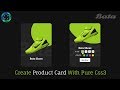 Product Card UI Design with Html CSS | E-Commerce Card Single Item | Online Codes