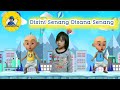 Disini Senang Disana Senang || Joget Upin Ipin || Lagu Anak Indonesia Terpopuler   || Arkhan Stories