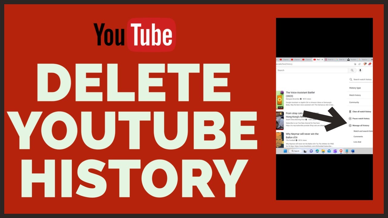 Delete History How To Delete Search History In Youtube 2023 Delete History How To Delete Search History In Youtube 2023