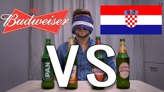 Croatian Beer Taste Test | Budweiser VS Ožujsko, Pan, and Karlovačko