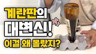 계란판 버리지말고 반으로 자르세요 | 종이 계란 박스 재활용 꿀팁  | 계란 보관 방법 활용팁