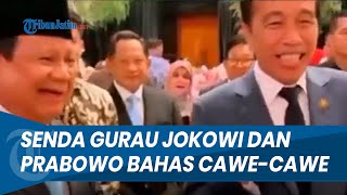 SINGGUNG CAWE-CAWE! Senda Gurau Presiden Prabowo saat Bertemu Jokowi di Acara Kondangan