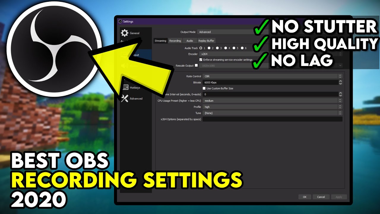 Best OBS Recording Settings 2020! BEGINNERS GUIDE ⚙️ (1080P 60FPS) With ...