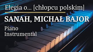 Sanah \u0026 Michał Bajor - Elegia o… [chłopcu polskim] Piano Karaoke MyVersion Tonacja: Em