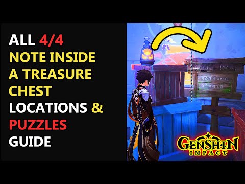 All Notes Inside a Treasure Chest and Constellation Metropole Puzzles Guide Genshin Impact 4.8