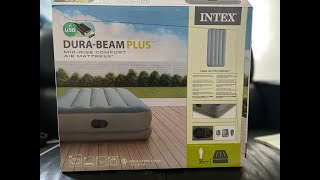 Whats In the Box ? INTEX Dura-Beam Plus Air Mattress USB powered