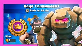 Rage Tournament Golem | Be like | Clash Royale