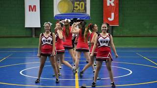EAB Cheerleading Pom Routine - Big 8 Nov. 2017