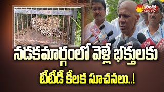 TTD EO Dharma Reddy About Operation Mother Cheetah | Tirumala Alipiri Steps @SakshiTV