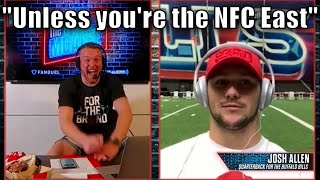 Josh Allen Roasts NFC East - Pat McAfee show || 2020