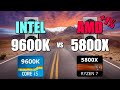 9600K vs 5800X - 2060S 💥 CSGO 💥 Fortnite 💥 PUBG 💥 GTAV 💥 Overwatch.