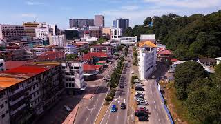 What do Kota Kinabalu city, Atkinson Clock Tower & Wisma Intiutama look like from above? Watch!