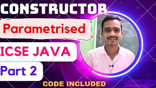 parametrised constructor | constructors in java | computer application | java icse @padhaikrlo