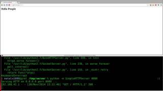 Setup a Webserver with Python Linux Tutorials clip15