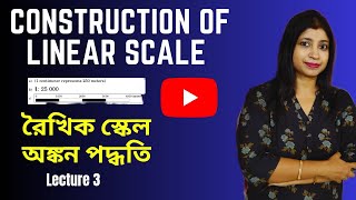 Linear scale/Calculation of linear scale/রৈখিক স্কেল অংকন পদ্ধতি/Geography Practical