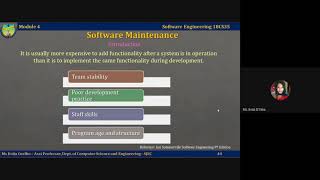 Lecture video 4.2.4 - Software Maintenance Part 1
