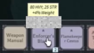 Rare high tier Enforcer blade enchant | Deepwoken