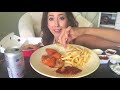 cheesy loaded doritos mukbang eating show meesh la