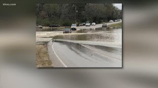 Rain causes flooding from San Jacinto River east of New Caney