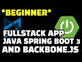 Full Stack Application Architecture: Spring Boot 3, Vite & Backbone