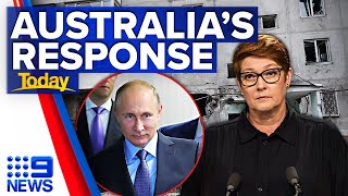 Russia to face 'high cost' as Australia imposes more sanctions, says Marise Payne | 9 News Australia