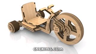 Wooden Big Wheels: 3D Assembly Animation