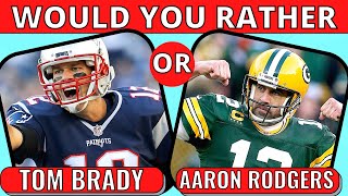 Would You Rather NFL QUIZ // NFL Game 🤯🤯🤯