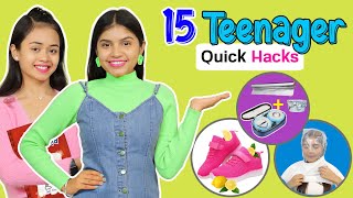 15 Quick & Easy Teenager Fashion and Beauty Hacks | Anaysa