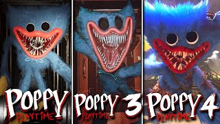 Huggy Wuggy Evolution - Poppy Playtime: Chapter 1-4 Comparison