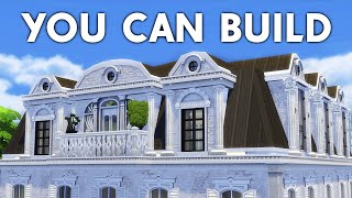 Sims 4 Tutorial Step by Step for Beginners - MANSARD ROOF