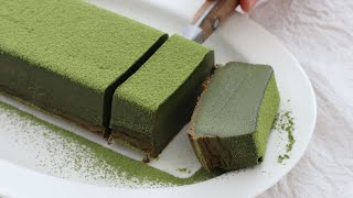 [4K] 생초콜릿처럼 꾸덕 진한 말차테린느 실패없이 만들기 | matcha terrine