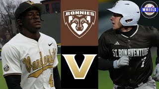 St. Bonaventure vs #18 Vanderbilt (I WAS AT THE GAME!) | 2025 College Baseball Highlights