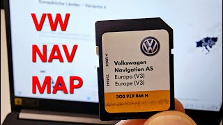 How to Update Volkswagen (VW) Skoda Seat Navigation Maps at home using SD Card? - Step by step