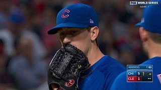 WS2016 Gm7: Maddon takes out Hedricks in the 5th