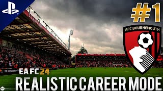 EA FC 24 | Realistic Career Mode | #1 | Bournemouth