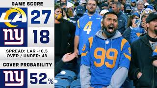 Week 6 win probabilities, score projections Game Theory