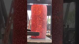 Dangerous Giant Heavy Duty Hammer Forging Process, Fast Extreme Ring Forging Rolling Process#Shorts