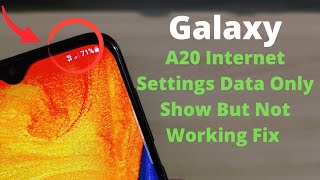 Galaxy A20 Internet Settings Data Not Working | Solution Network Speed 4G+