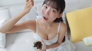 [4K] whatever ASMRㅣJust wanted to have some bingsu lol