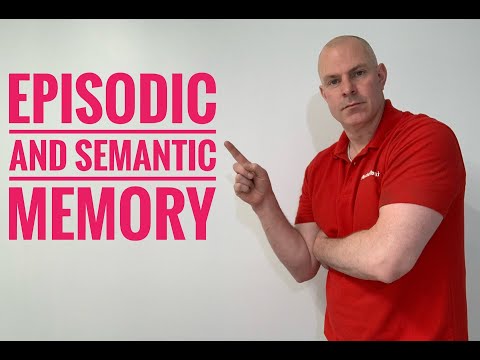 What is the difference between episodic and semantic memory?