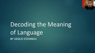 Decoding the Meaning of Language