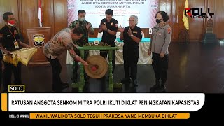 Ratusan Anggota Senkom Mitra Polri Ikuti Diklat di Balaikota Solo, Ini Tujuannya