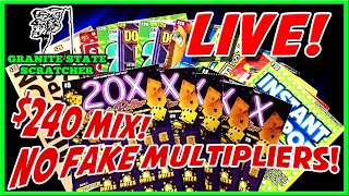 📣💥 $240 Mix 💥of New Hampshire Lottery Scratch Tickets! #lottery #gambling #scratchcards 📣💵🔥🤞💲