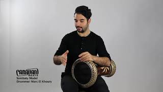 Sombaty model doumbek/darbuka from Caravan Beats - demo by Marc El Khoury