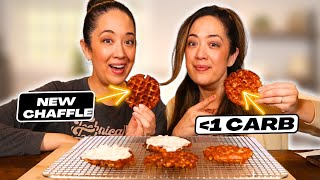 Revealing Our NEW Crunchy Chaffle Recipe With Less Carbs!